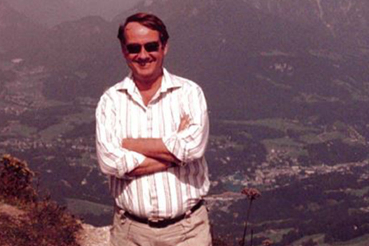 Robert Connelly while hiking in Bavaria. 